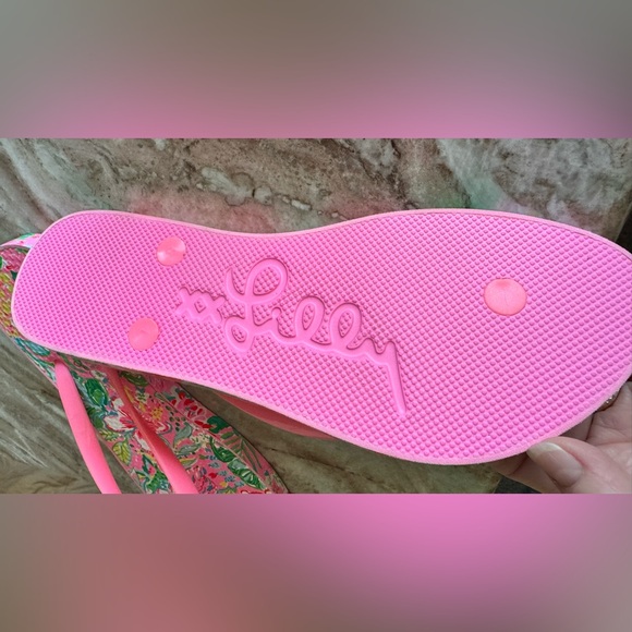 Lilly Pulitzer Pool Flip-Flop Sz 8 - Picture 9 of 16